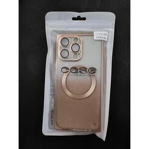 For iPhone 15 Pro Shockproof Case metallic transparent New skin smartphone